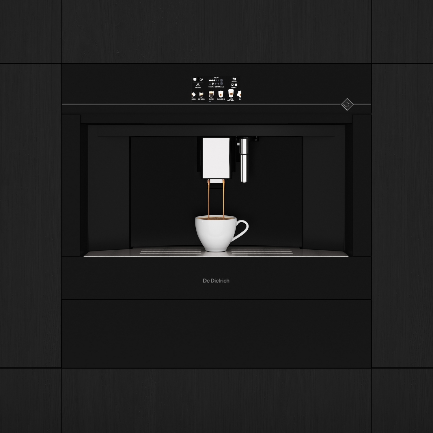 Espresso z kávovaru De Dietrich DKD4820B